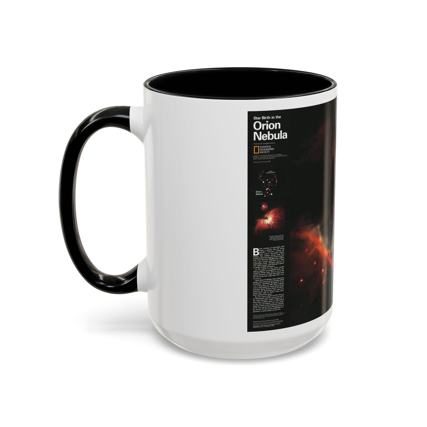 Tasse à café décorative Espace - Naissance d'étoiles dans la nébuleuse d'Orion (1995) (Carte)