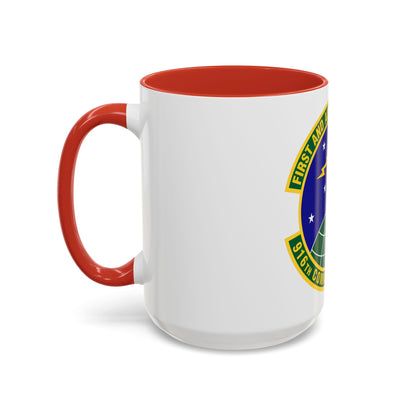 916th Communications Squadron (U.S. Air Force) Accent Coffee Mug