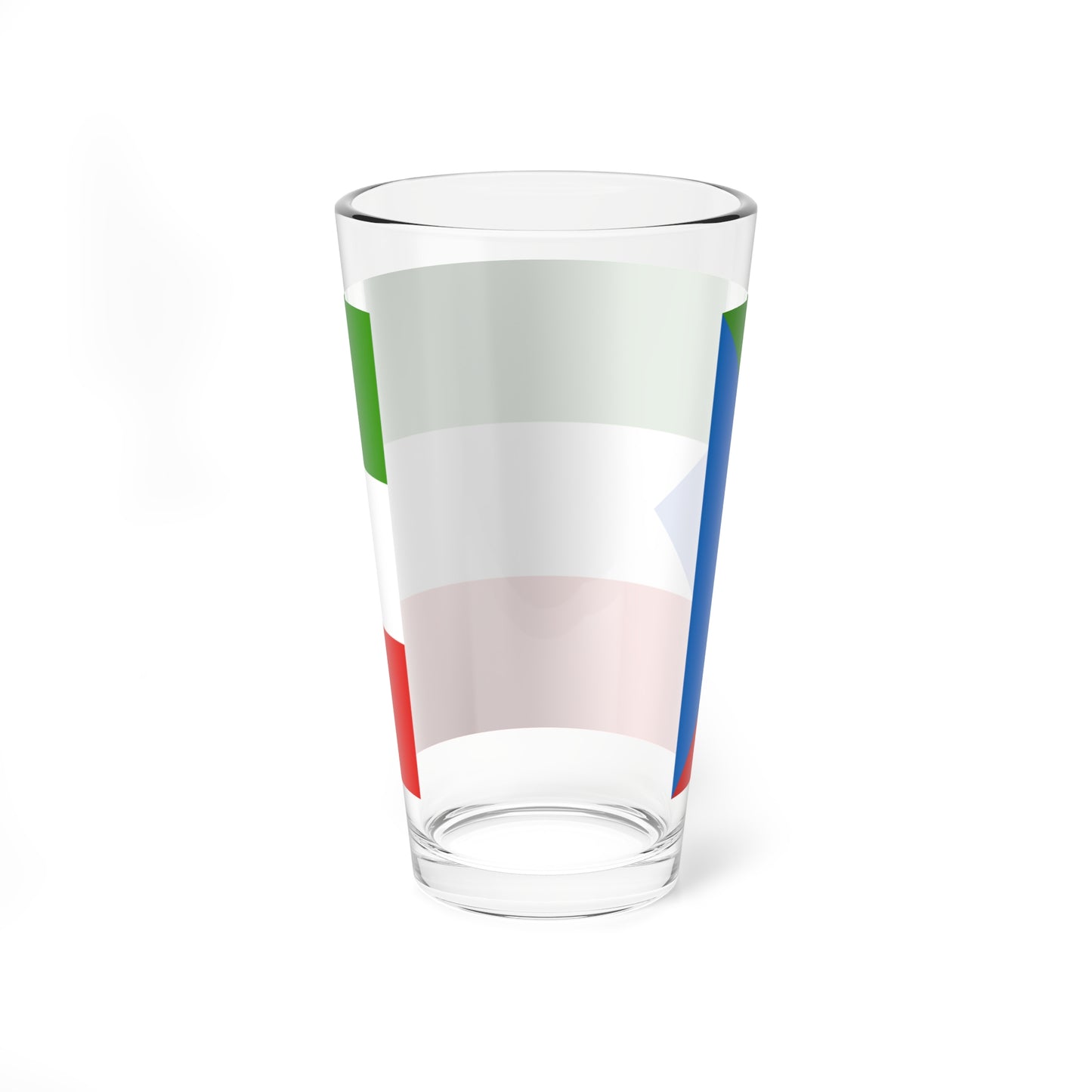 Flag of Equatorial Guinea without coat of arms (Equatorial Guinea) Pint Glass 16oz