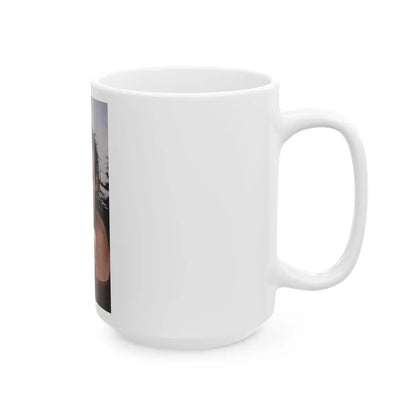 Linda Blair #196 - Topless (Vintage Female Icon) White Coffee Mug-Go Mug Yourself