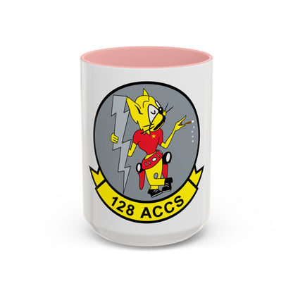 128 ACCS (U.S. Air Force) Accent Coffee Mug