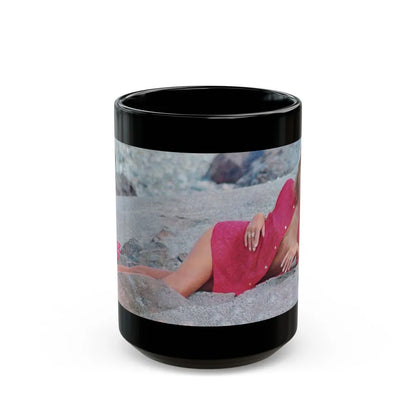 Julie Ege #181 (Vintage Female Icon) Black Coffee Mug-15oz-Go Mug Yourself