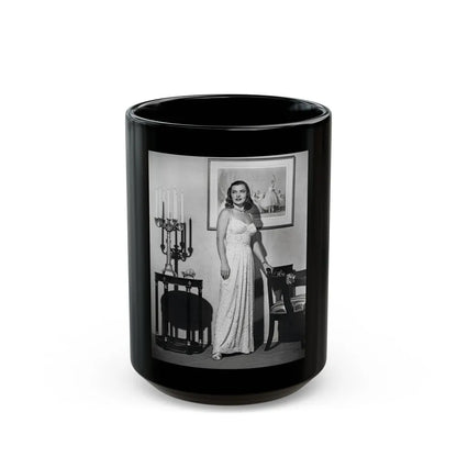 Ella Raines #175 (Vintage Female Icon) Black Coffee Mug-15oz-Go Mug Yourself