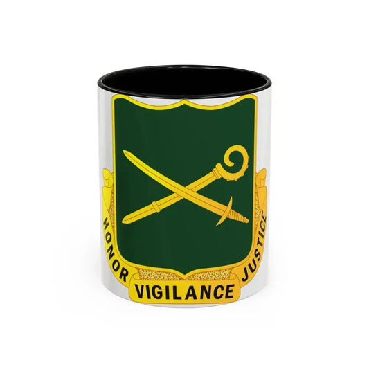 385 Military Police Battalion (U.S. Army) Accent Coffee Mug 11oz Black - Go Mug Yourself