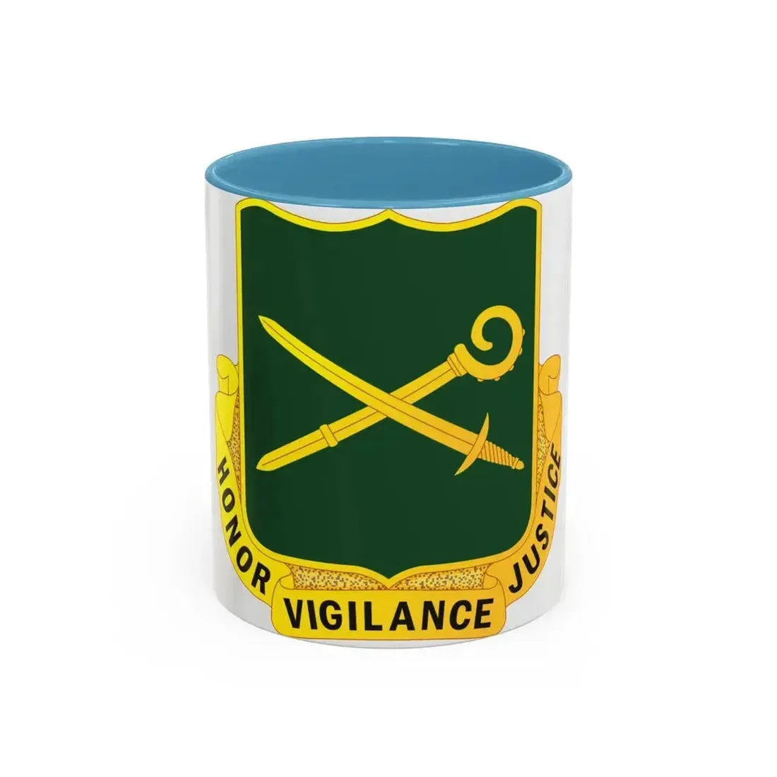 385 Military Police Battalion (U.S. Army) Accent Coffee Mug 11oz Light Blue - Go Mug Yourself