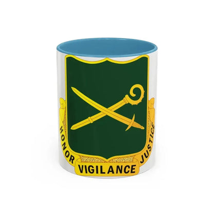 385 Military Police Battalion (U.S. Army) Accent Coffee Mug 11oz Light Blue - Go Mug Yourself