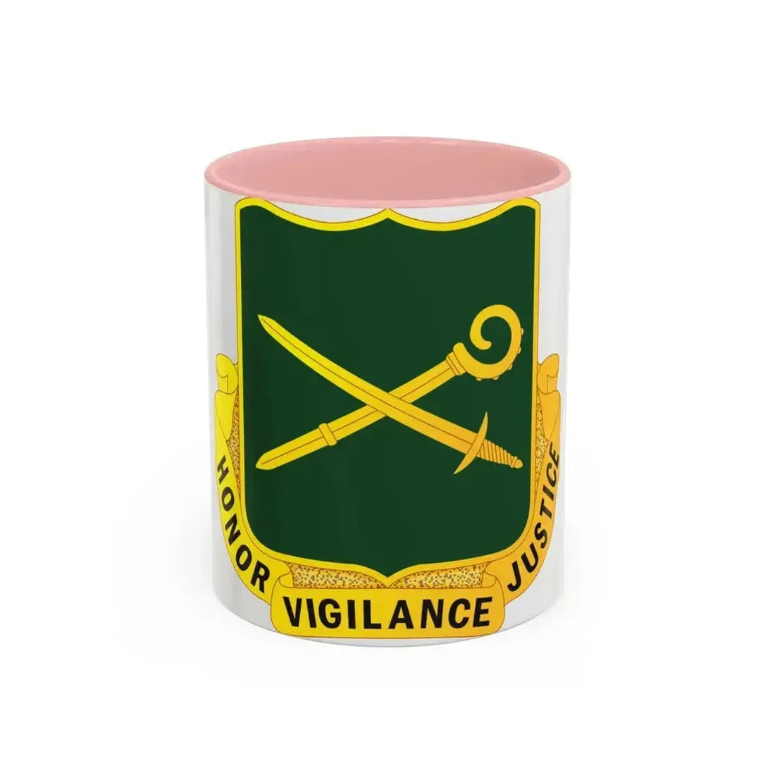 385 Military Police Battalion (U.S. Army) Accent Coffee Mug 11oz Pink - Go Mug Yourself