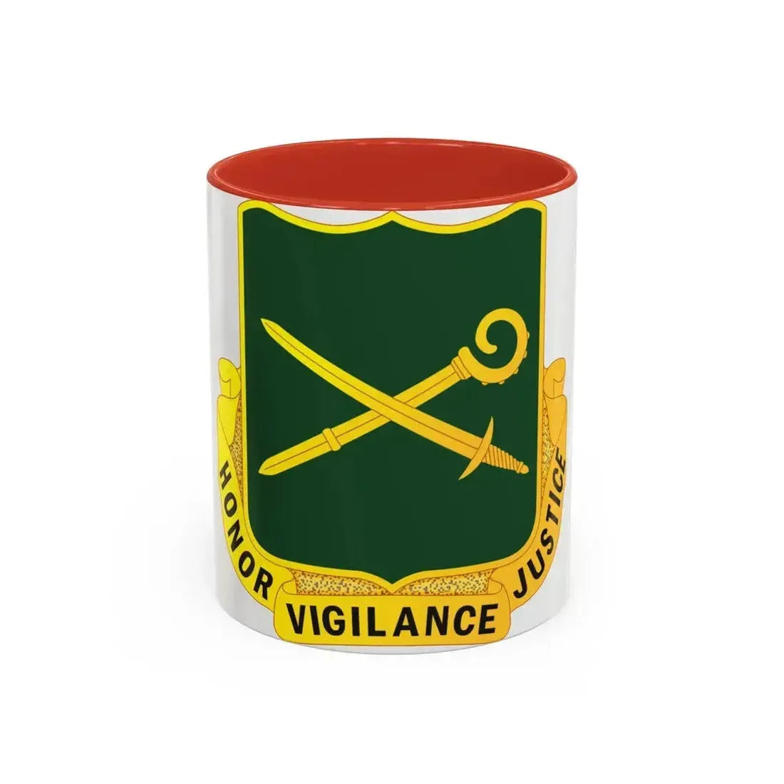 385 Military Police Battalion (U.S. Army) Accent Coffee Mug 11oz Red - Go Mug Yourself