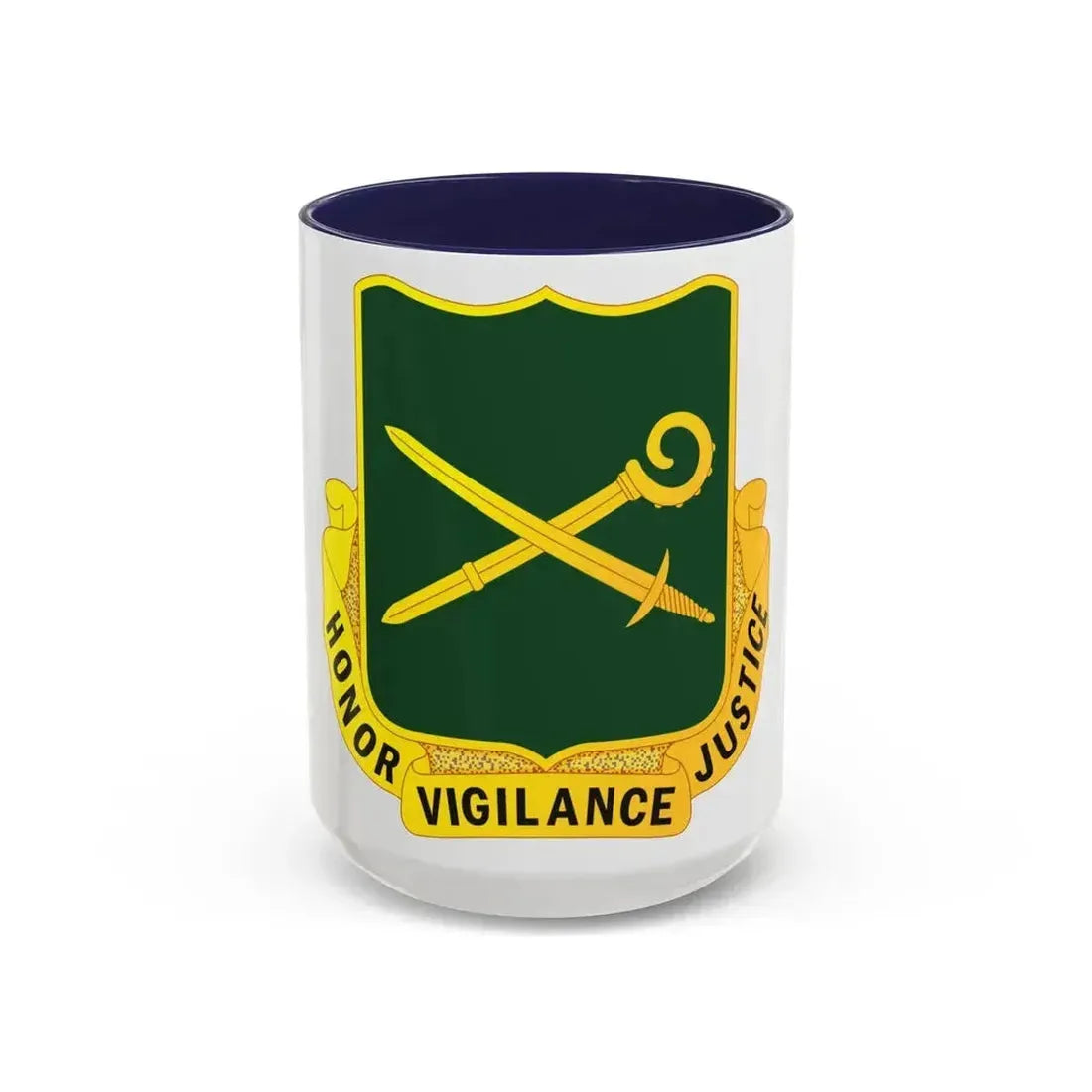 385 Military Police Battalion (U.S. Army) Accent Coffee Mug 15oz Navy - Go Mug Yourself