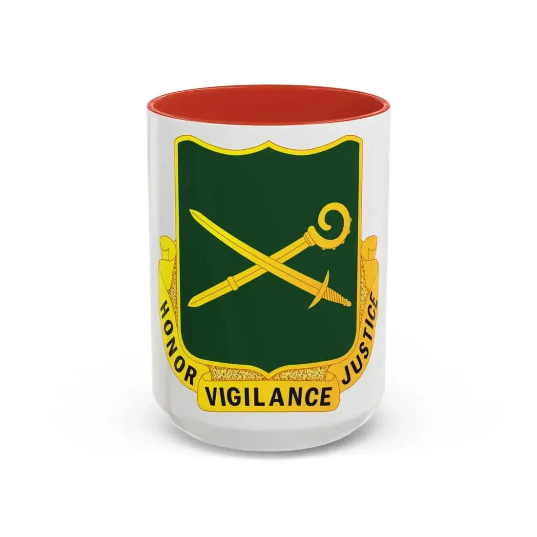 385 Military Police Battalion (U.S. Army) Accent Coffee Mug 15oz Red - Go Mug Yourself