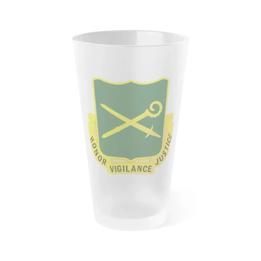 385 Military Police Battalion (U.S. Army) Frosted Pint Glass 16oz Default Title - Go Mug Yourself