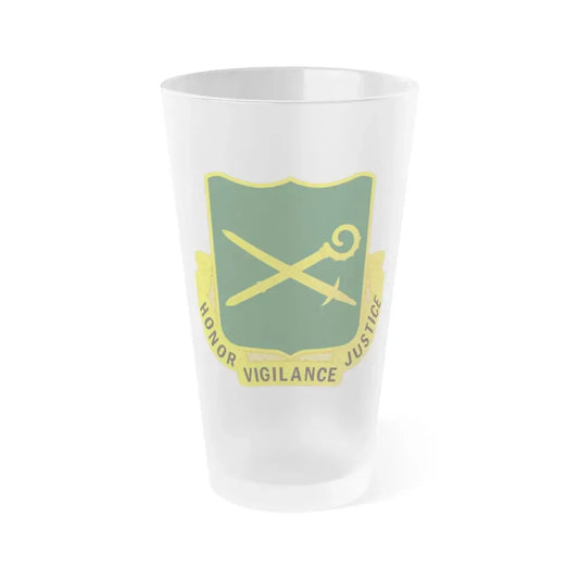 385 Military Police Battalion (U.S. Army) Frosted Pint Glass 16oz Default Title - Go Mug Yourself