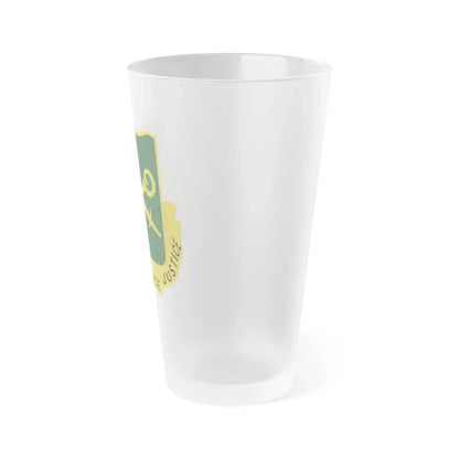 385 Military Police Battalion (U.S. Army) Frosted Pint Glass 16oz - Go Mug Yourself