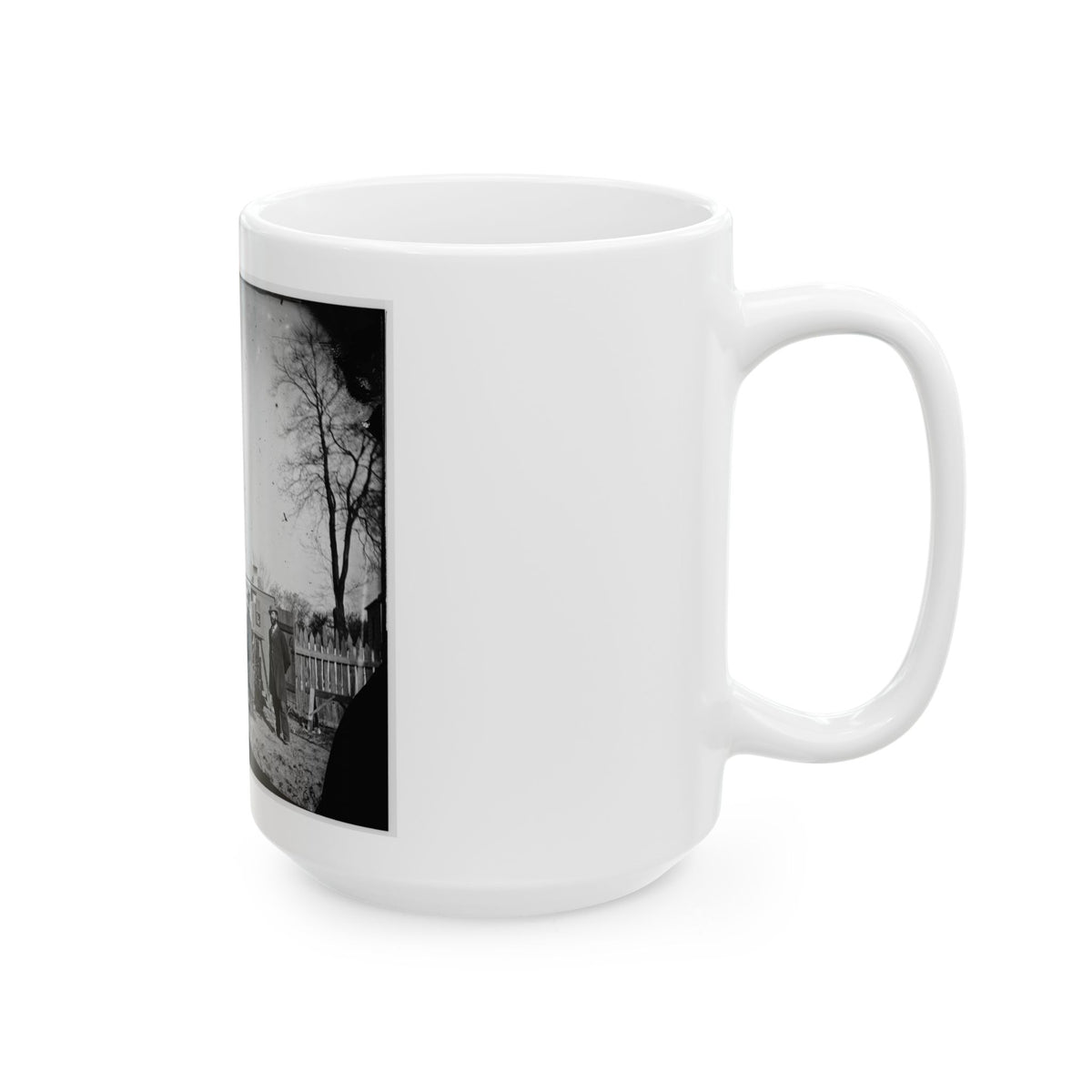 Unknown Location. Wagons And Camera Of Sam A. Cooley, U.S. Photographer, Department Of The South (U.S. Civil War) White Coffee Mug