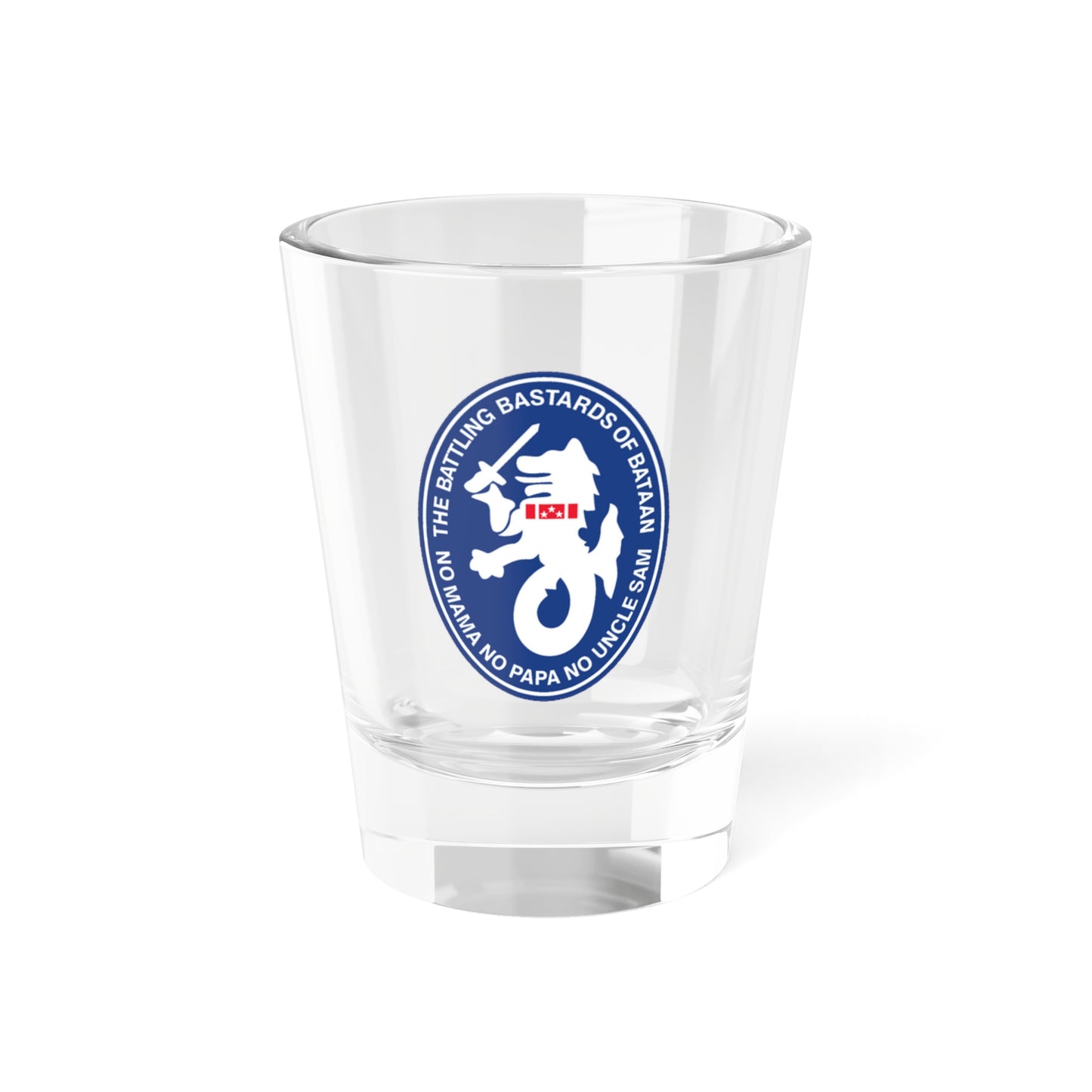 The Battling Bastards USS Bataan LHD5 (U.S. Navy) Shot Glass 1.5oz-1.5oz-Go Mug Yourself