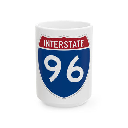 Interstate 96 (U.S. Highways) White Coffee Mug