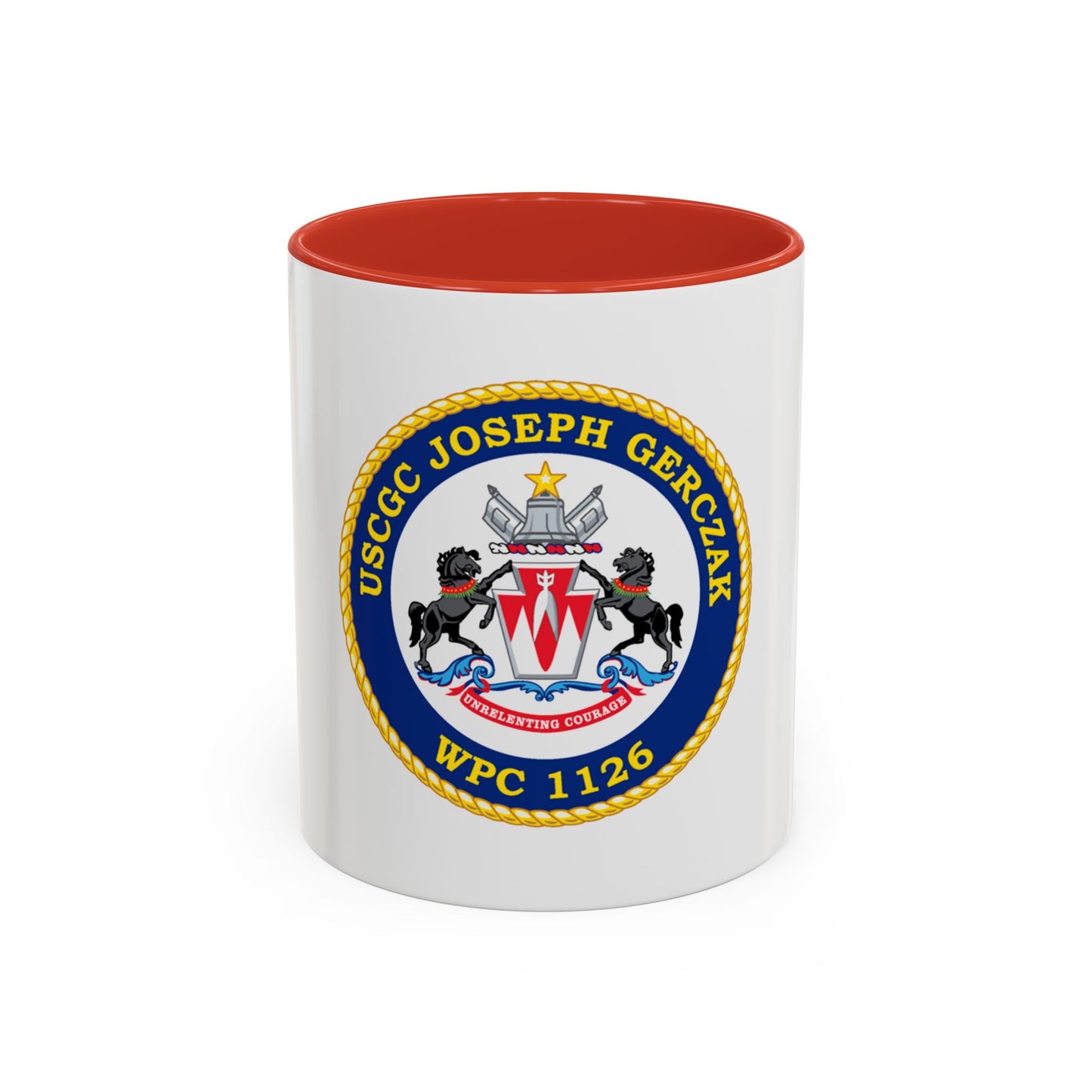 USCGC JOSEPH GERCZAK WPC 1126 (U.S. Coast Guard) Accent Coffee Mug