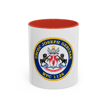 USCGC JOSEPH GERCZAK WPC 1126 (U.S. Coast Guard) Accent Coffee Mug