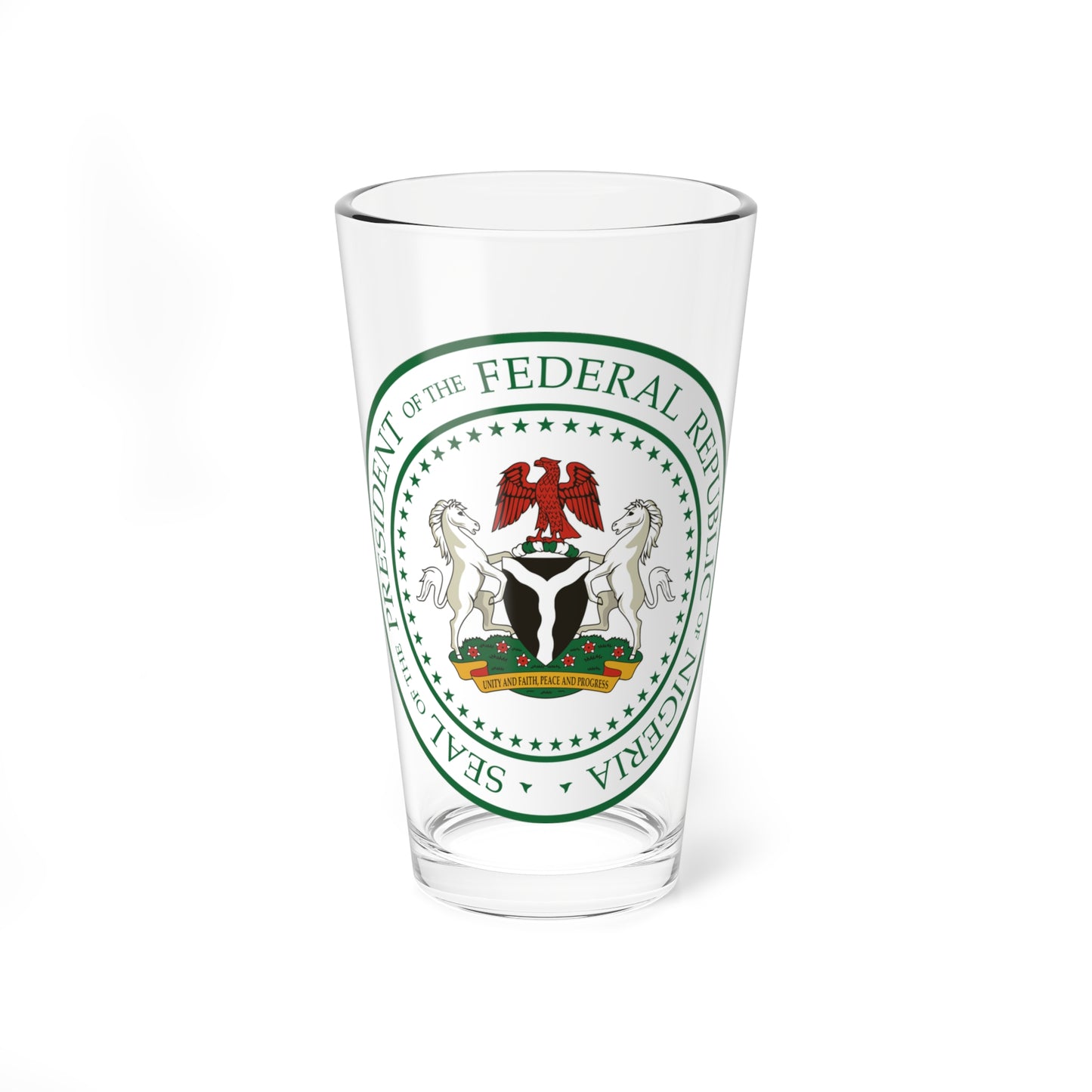 Seal of the President of Nigeria (Niger) (Coat of Arms) Pint Glass 16oz
