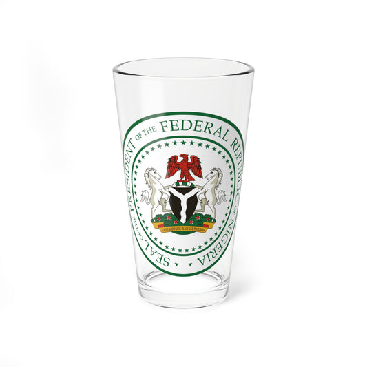 Seal of the President of Nigeria (Niger) (Coat of Arms) Pint Glass 16oz