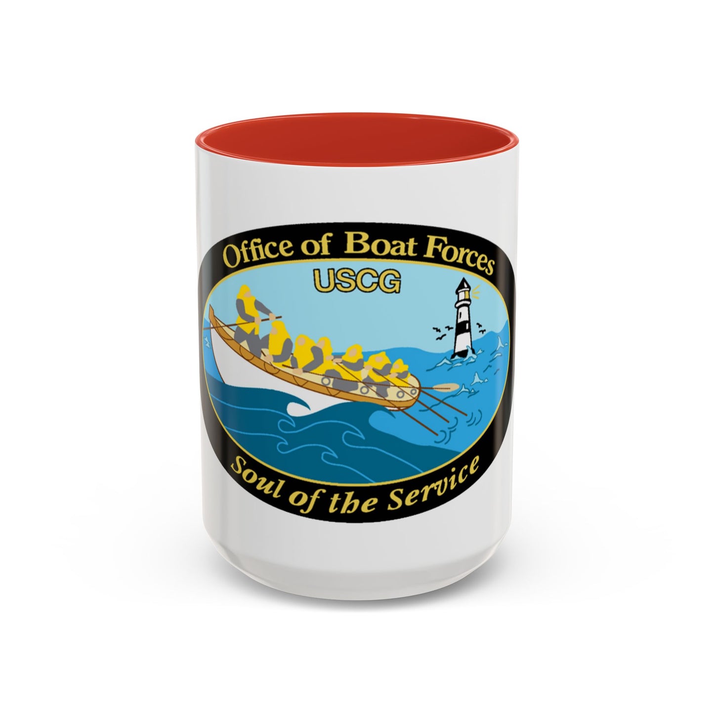 USCG Office of Boat Forces (U.S. Coast Guard) Accent Coffee Mug