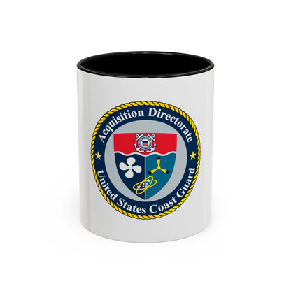 USCG Acquisition Directorate (U.S. Coast Guard) Accent Coffee Mug