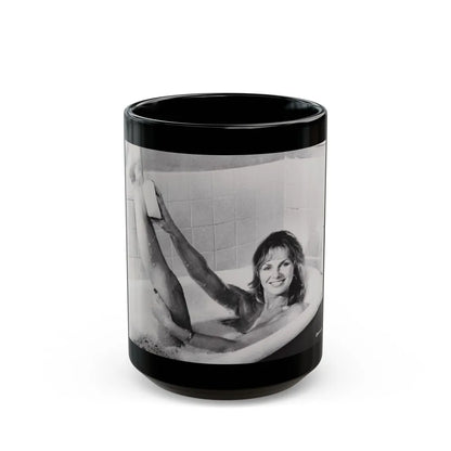 Julie Ege #206 (Vintage Female Icon) Black Coffee Mug-15oz-Go Mug Yourself