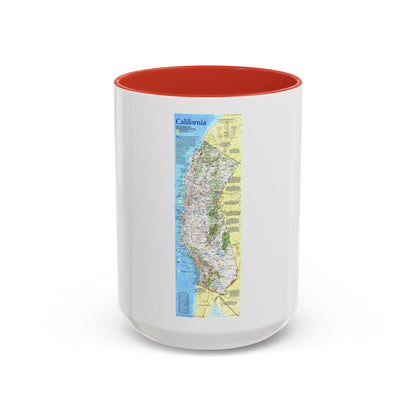 USA - California (1993) (Map) Accent Coffee Mug
