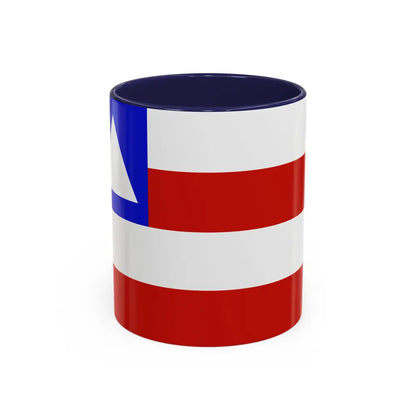 Flag of Bahia Brazil - Accent Coffee Mug-11oz-Navy-Go Mug Yourself