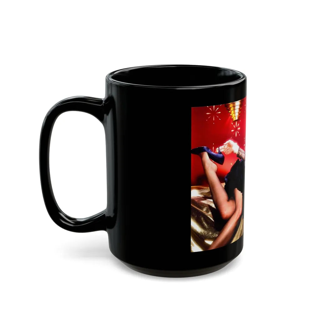 Jill St. John #161 (Vintage Female Icon) Black Coffee Mug-Go Mug Yourself