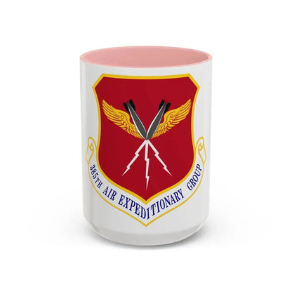 385th Air Expeditionary Group (U.S. Air Force) Accent Coffee Mug 15oz Pink - Go Mug Yourself