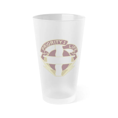 385th Field Hospital (U.S. Army) Frosted Pint Glass 16oz-Go Mug Yourself