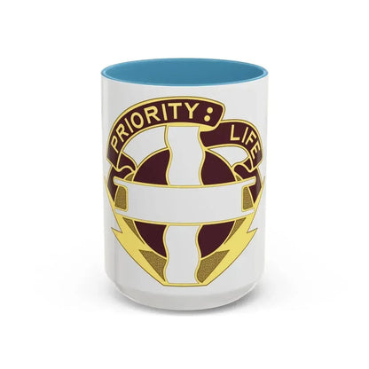 385th Field Hospital (U.S. Army) Accent Coffee Mug 15oz Light Blue - Go Mug Yourself