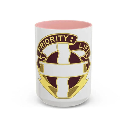 385th Field Hospital (U.S. Army) Accent Coffee Mug 15oz Pink - Go Mug Yourself