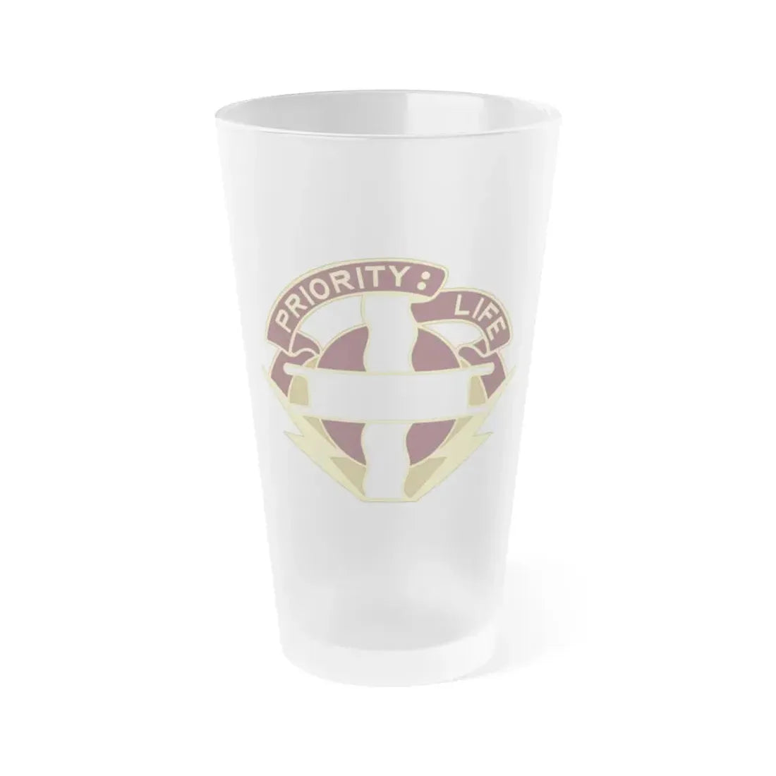 385th Field Hospital (U.S. Army) Frosted Pint Glass 16oz Default Title - Go Mug Yourself