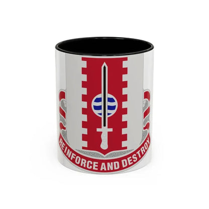 386 Engineer Battalion (U.S. Army) Accent Coffee Mug 11oz Black - Go Mug Yourself