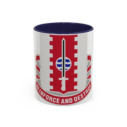 386 Engineer Battalion (U.S. Army) Accent Coffee Mug 11oz Navy - Go Mug Yourself