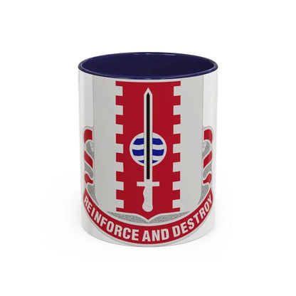 386 Engineer Battalion (U.S. Army) Accent Coffee Mug 11oz Navy - Go Mug Yourself