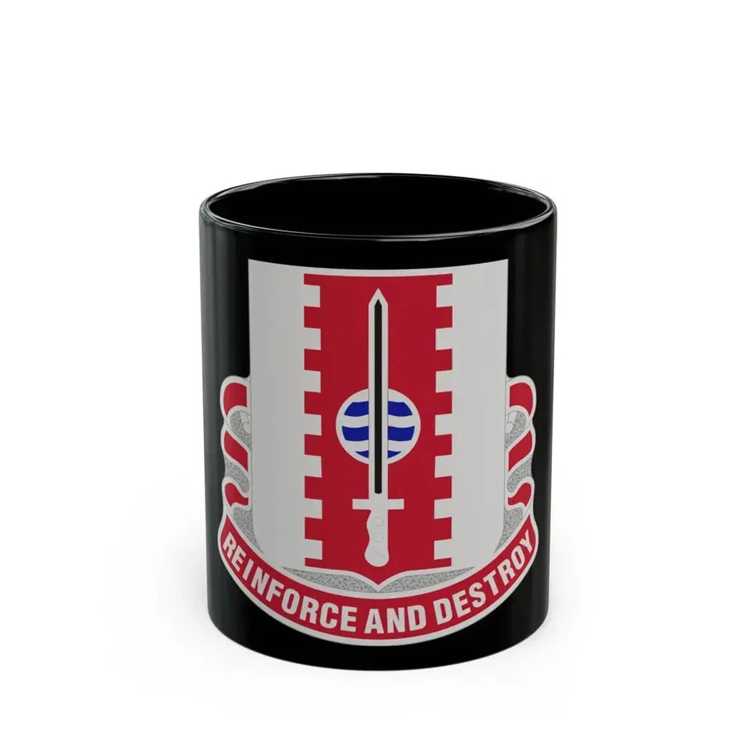 386 Engineer Battalion (U.S. Army) Black Coffee Mug 11oz - Go Mug Yourself