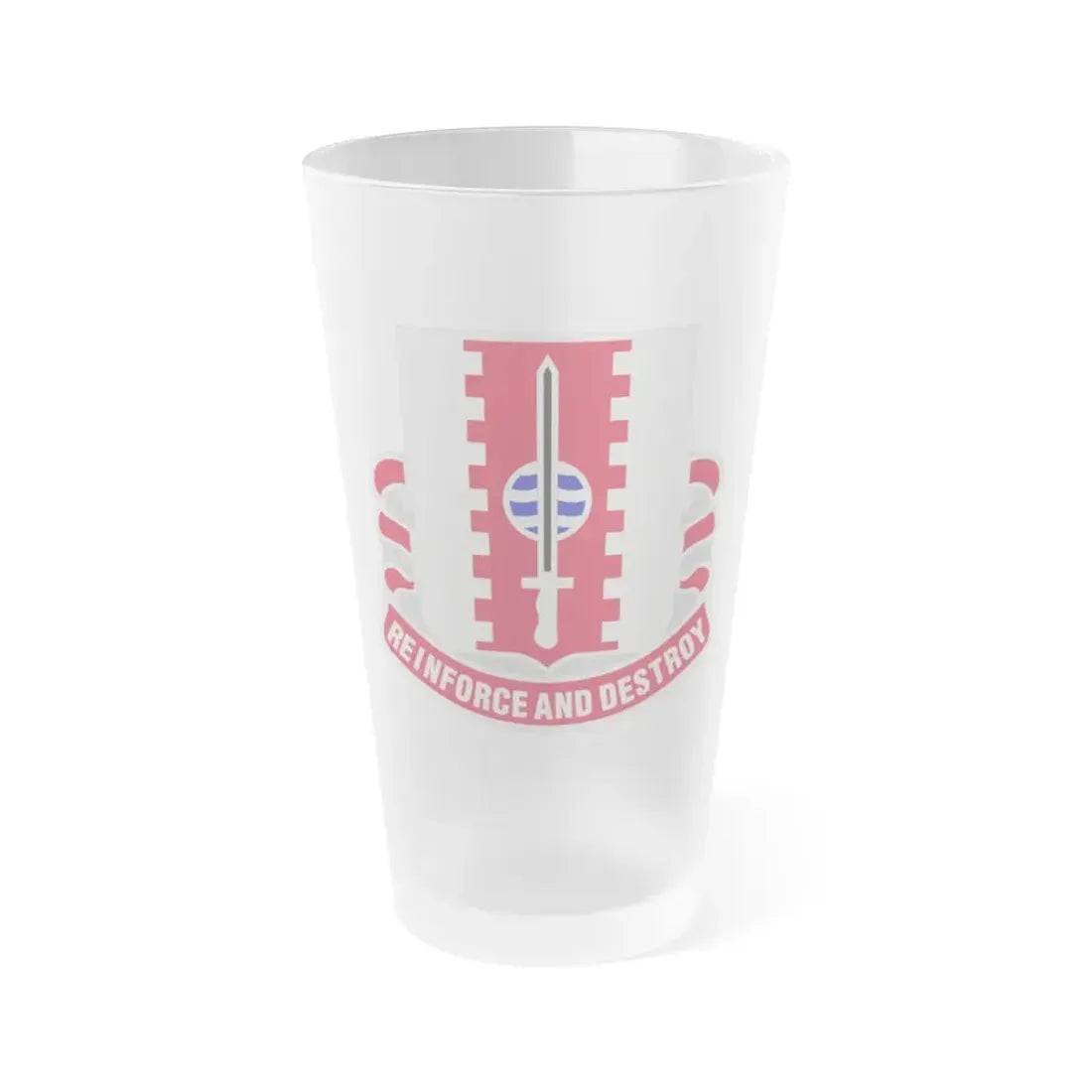 386 Engineer Battalion (U.S. Army) Frosted Pint Glass 16oz Default Title - Go Mug Yourself