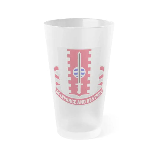 386 Engineer Battalion (U.S. Army) Frosted Pint Glass 16oz Default Title - Go Mug Yourself