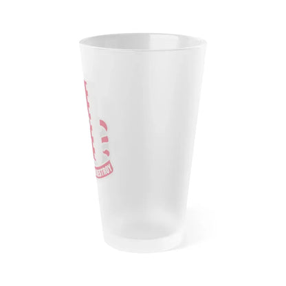386 Engineer Battalion (U.S. Army) Frosted Pint Glass 16oz - Go Mug Yourself