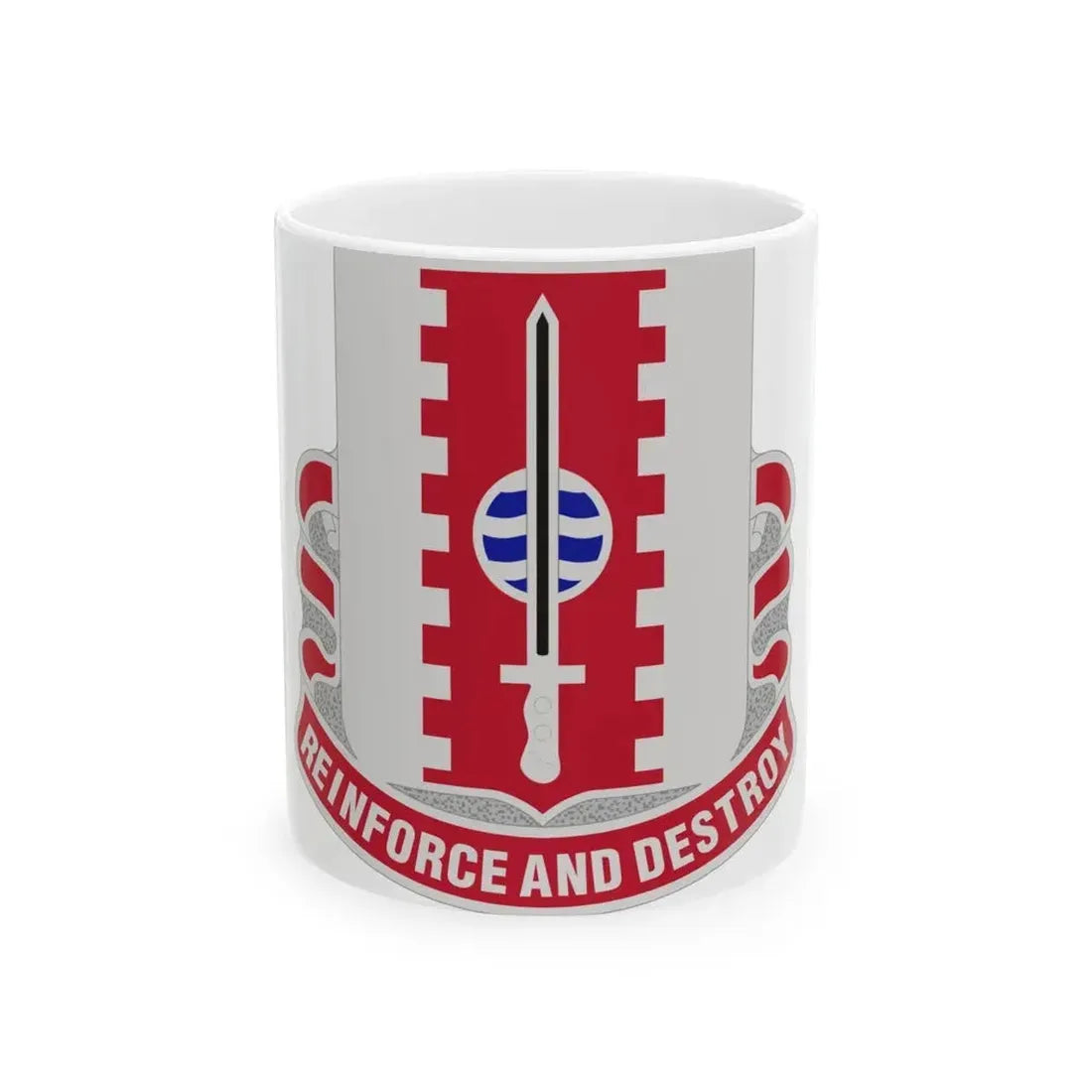386 Engineer Battalion (U.S. Army) White Coffee Mug 11oz - Go Mug Yourself