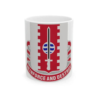 386 Engineer Battalion (U.S. Army) White Coffee Mug 11oz - Go Mug Yourself