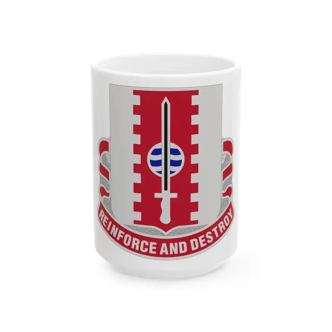 386 Engineer Battalion (U.S. Army) White Coffee Mug 15oz - Go Mug Yourself