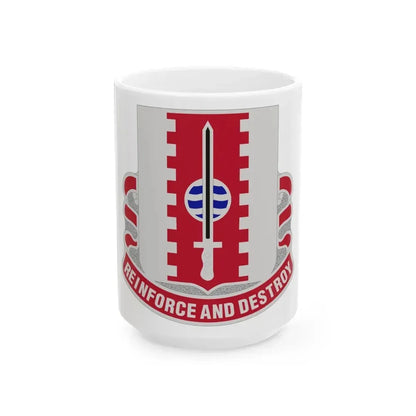 386 Engineer Battalion (U.S. Army) White Coffee Mug 15oz - Go Mug Yourself