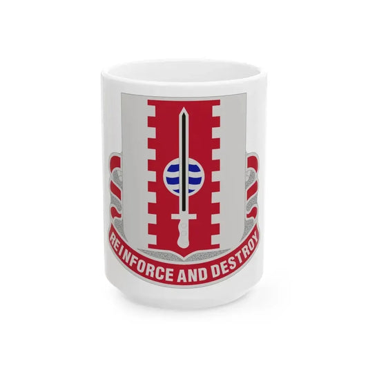 386 Engineer Battalion (U.S. Army) White Coffee Mug 15oz - Go Mug Yourself