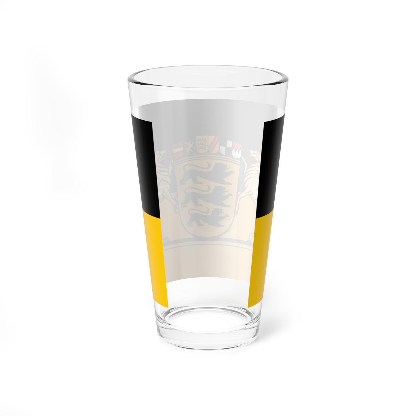 Flag of Baden-Württemberg state greater arms 2020 (Germany) Pint Glass 16oz