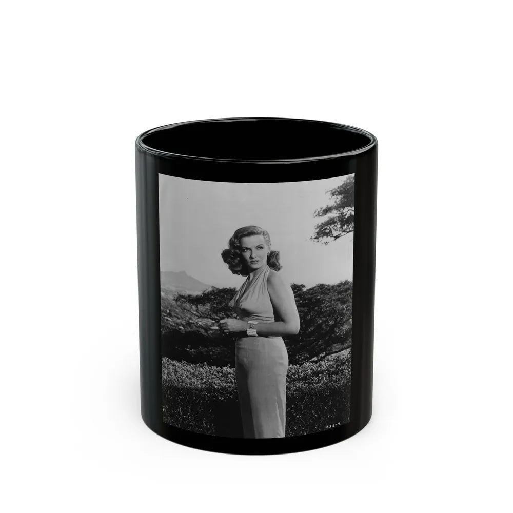 Jane Russell #238 (Vintage Female Icon) Black Coffee Mug-11oz-Go Mug Yourself