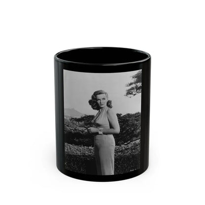 Jane Russell #238 (Vintage Female Icon) Black Coffee Mug-11oz-Go Mug Yourself